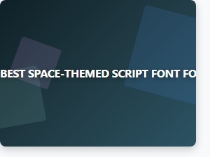 Best Space-Themed Script Font for Sci-Fi Book Covers