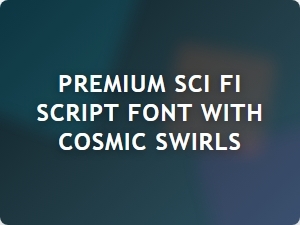 Cosmic Swirl Sci-Fi Script Font